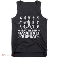 Funny Baseball For, & Eat Sleep Baseball Tank Top thumb 0
