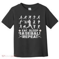 Funny Baseball For, & Eat Sleep Baseball Toddler T-Shirt thumb 0