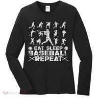 Funny Baseball For, & Eat Sleep Baseball Women's Long Sleeve Shirt thumb 0