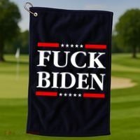 Fuck Biden Golf Towel thumb 1