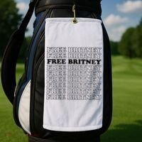 Free Britney #Freebritney Golf Towel thumb 2