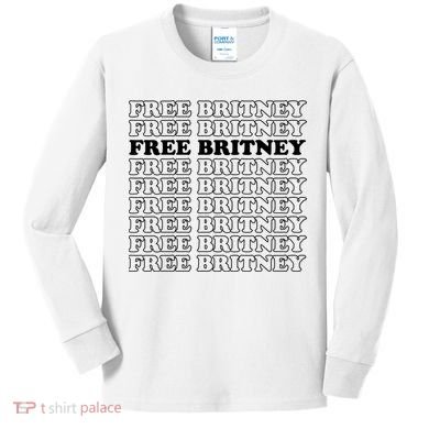 Free Britney #Freebritney Kids Long Sleeve Shirt