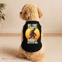 Funny Big Foot Saw Me But Nobody Believes Him Doggie Tank thumb 2