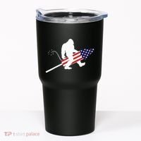 Men  Bigfoot Fireworks 4th of July American Flag US Tumbler thumb 0