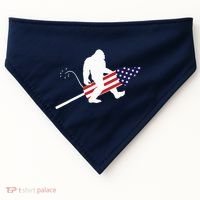 Men  Bigfoot Fireworks 4th of July American Flag US USA-Made Doggie Bandana thumb 0