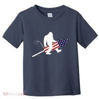Men  Bigfoot Fireworks 4th of July American Flag US Toddler T-Shirt thumb 0