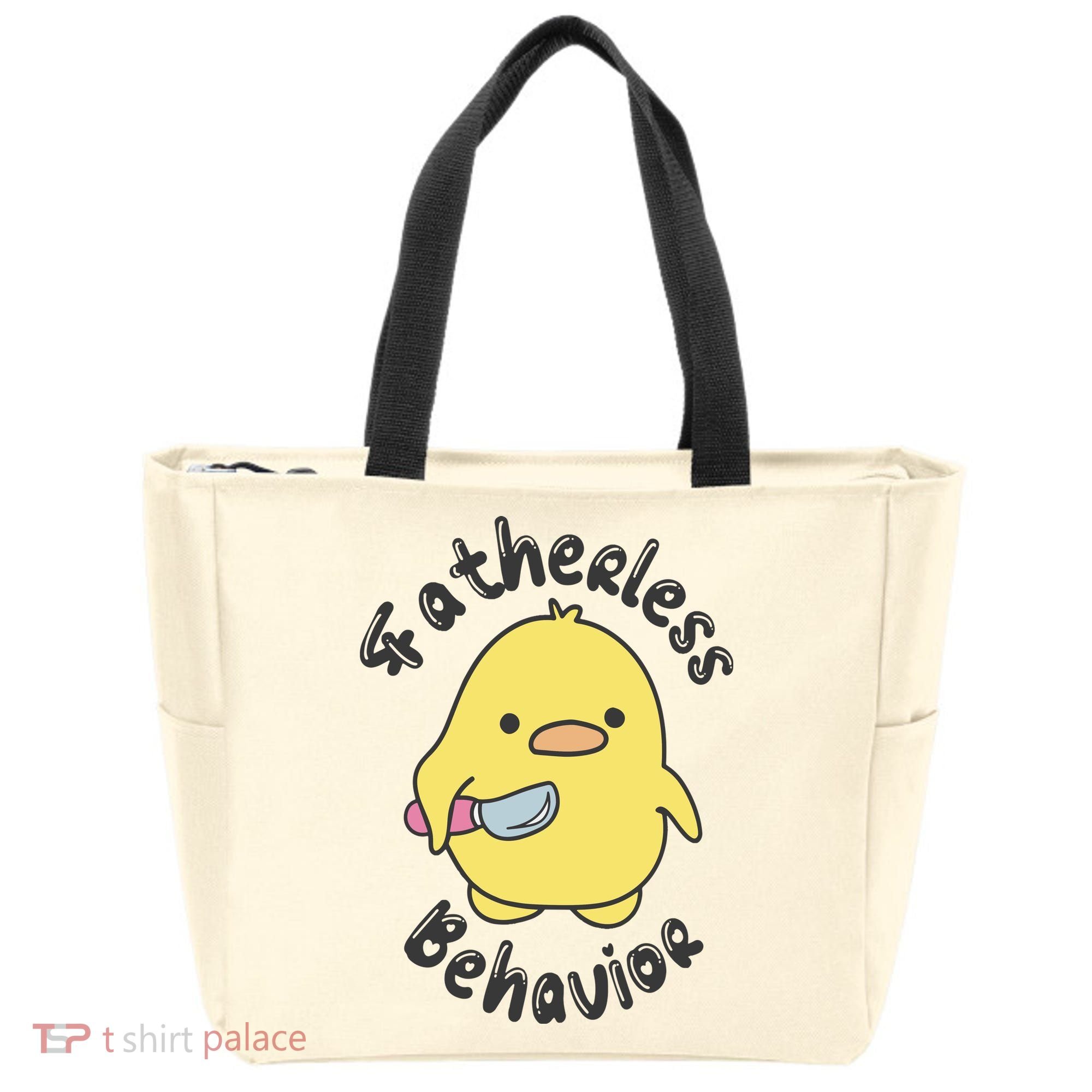 Fatherless Behavior Funny Mental Health Tote Bag