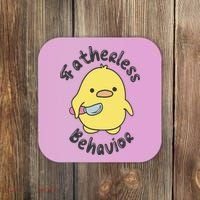 Fatherless Behavior Funny Mental Health Coaster thumb 0