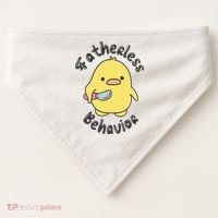 Fatherless Behavior Funny Mental Health USA-Made Doggie Bandana thumb 0