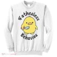 Fatherless Behavior Funny Mental Health Sweatshirt thumb 0