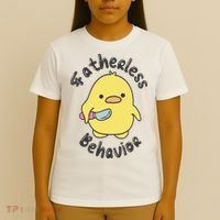 Fatherless Behavior Funny Mental Health T-Shirt thumb 4