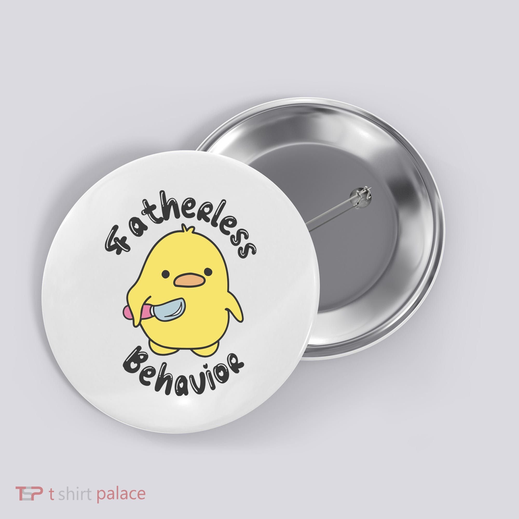 Fatherless Behavior Funny Mental Health Button