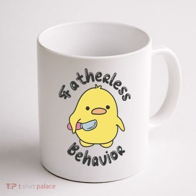 Fatherless Behavior Funny Mental Health Coffee Mug back