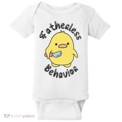 Fatherless Behavior Funny Mental Health Baby Bodysuit
