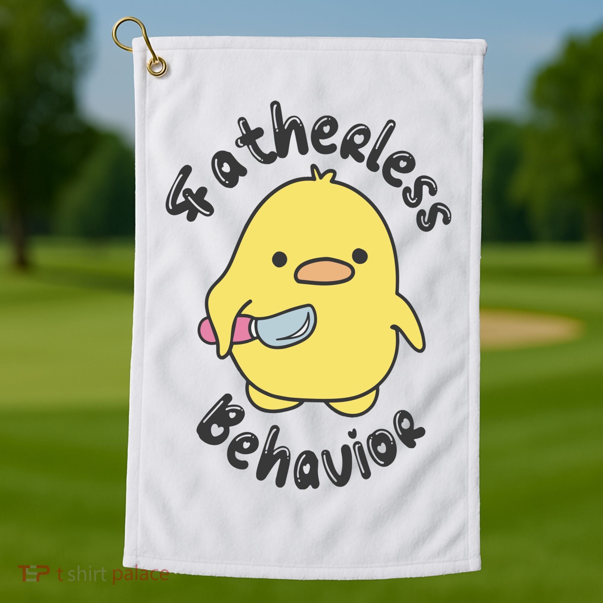 Fatherless Behavior Funny Mental Health Golf Towel