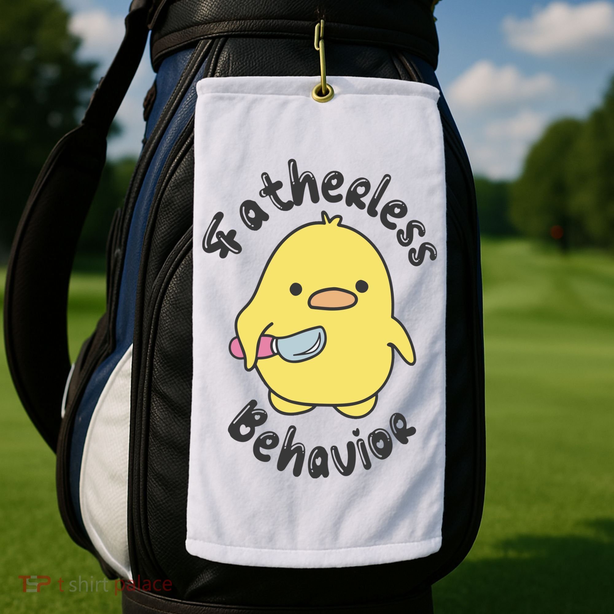 Fatherless Behavior Funny Mental Health Golf Towel