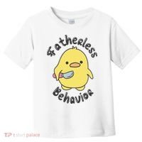 Fatherless Behavior Funny Mental Health Toddler T-Shirt thumb 0