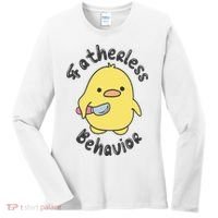 Fatherless Behavior Funny Mental Health Women's Long Sleeve Shirt thumb 0