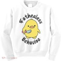 Fatherless Behavior Funny Mental Health Kids Sweatshirt thumb 0