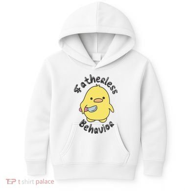 Fatherless Behavior Funny Mental Health Kids Hoodie