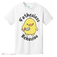 Fatherless Behavior Funny Mental Health Kids T-Shirt thumb 0