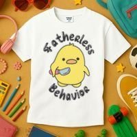 Fatherless Behavior Funny Mental Health Kids T-Shirt thumb 3