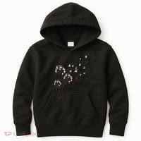 French Bulldog Flower Fly Dandelion Funny Dog Lovers Kids Hoodie thumb 0
