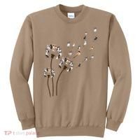 French Bulldog Flower Fly Dandelion Funny Dog Lovers Sweatshirt thumb 0