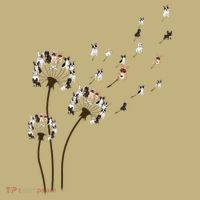French Bulldog Flower Fly Dandelion Funny Dog Lovers Kids T-Shirt thumb 2