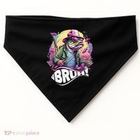 Funny Bass Fishing Bruh USA-Made Doggie Bandana thumb 0