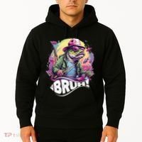 Funny Bass Fishing Bruh Hoodie thumb 2