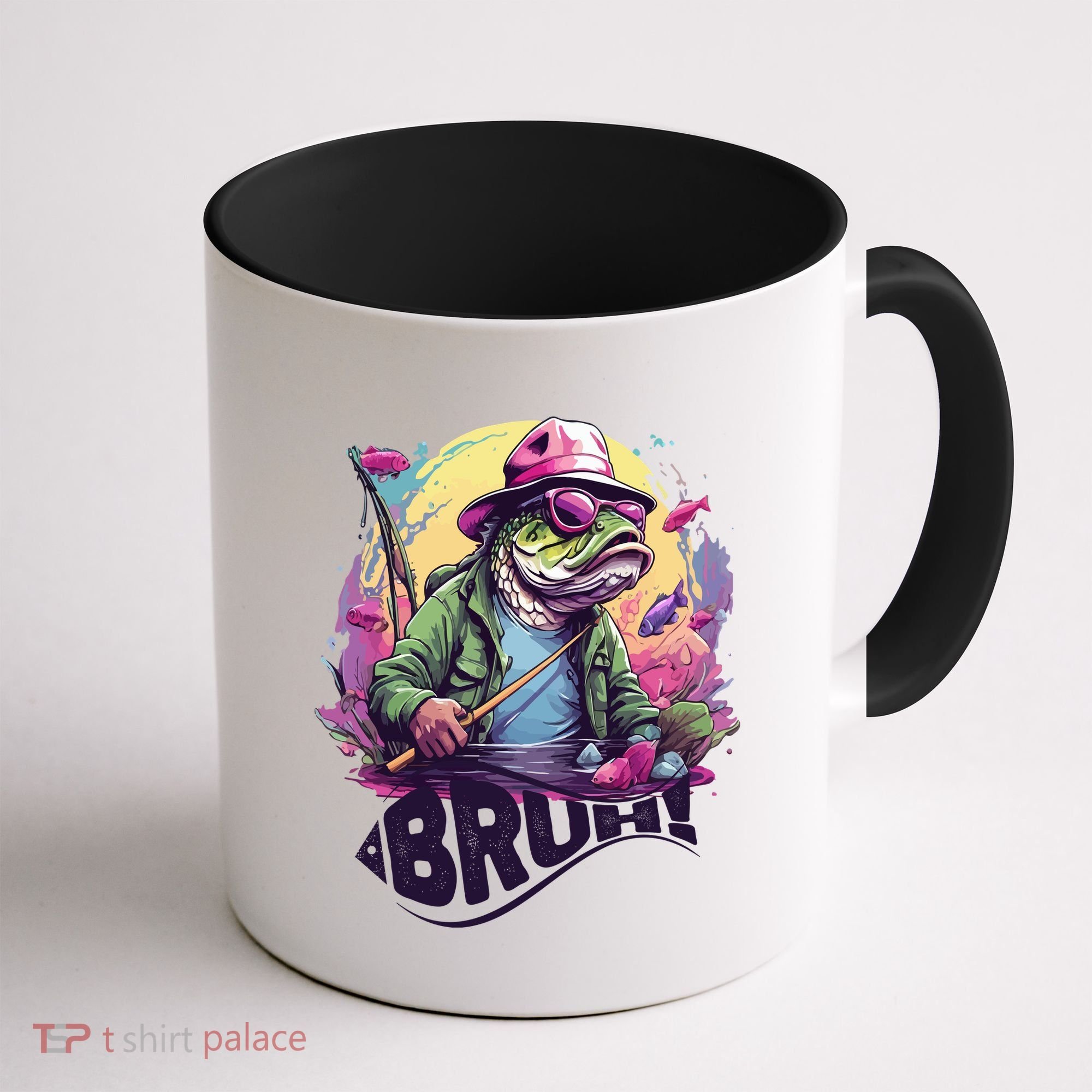 Funny Bass Fishing Bruh Coffee Mug