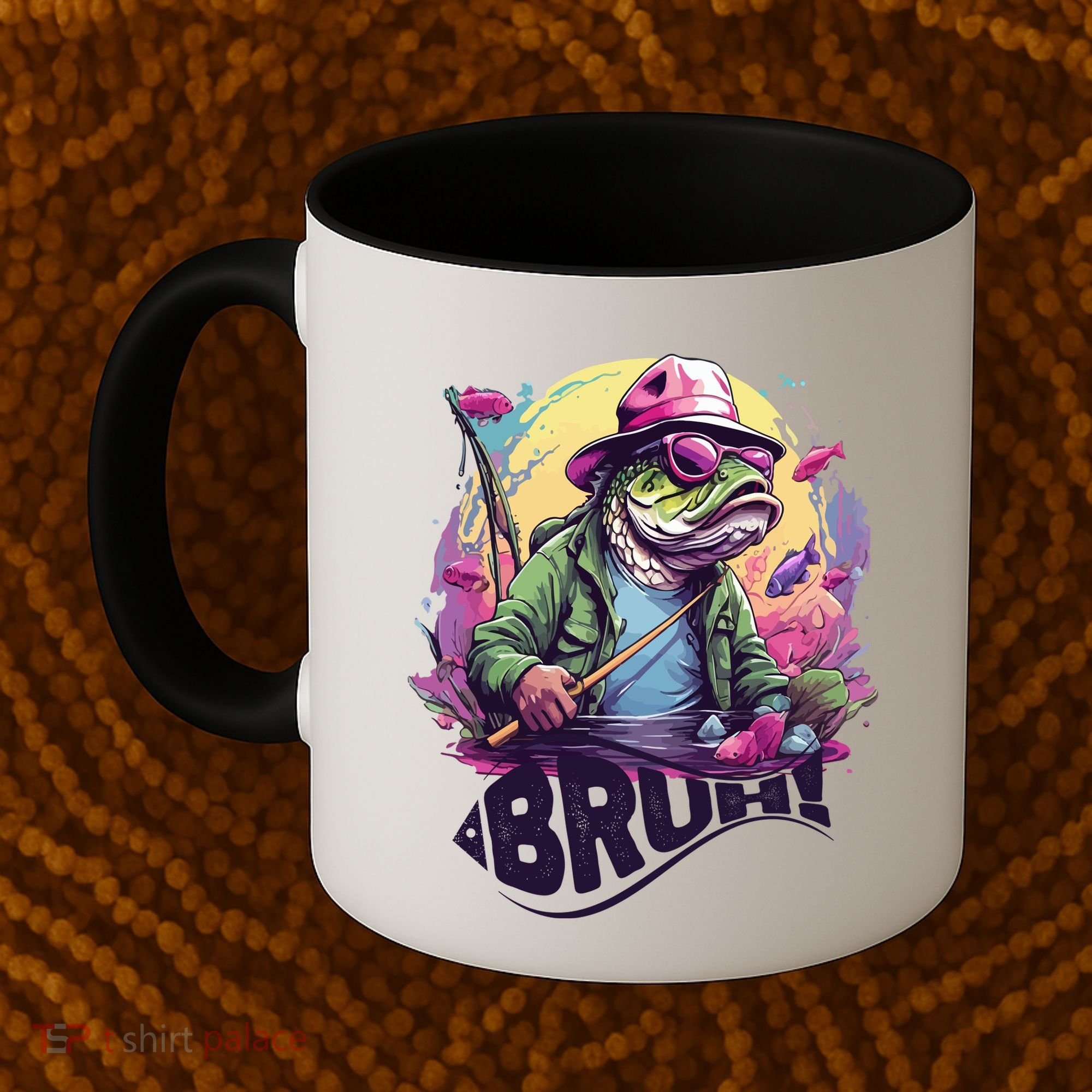 Funny Bass Fishing Bruh Coffee Mug