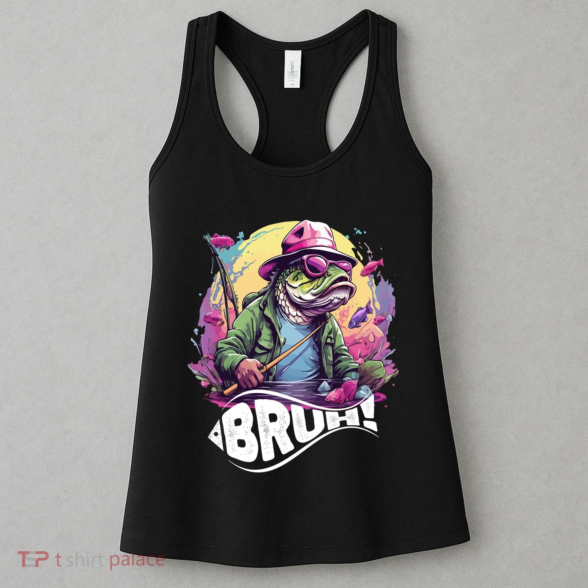 Funny Bass Fishing Bruh Women's Tank Top