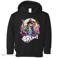 Funny Bass Fishing Bruh Toddler Hoodie thumb 0