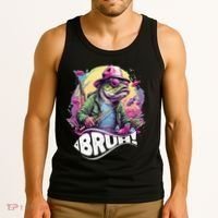 Funny Bass Fishing Bruh Tank Top thumb 3