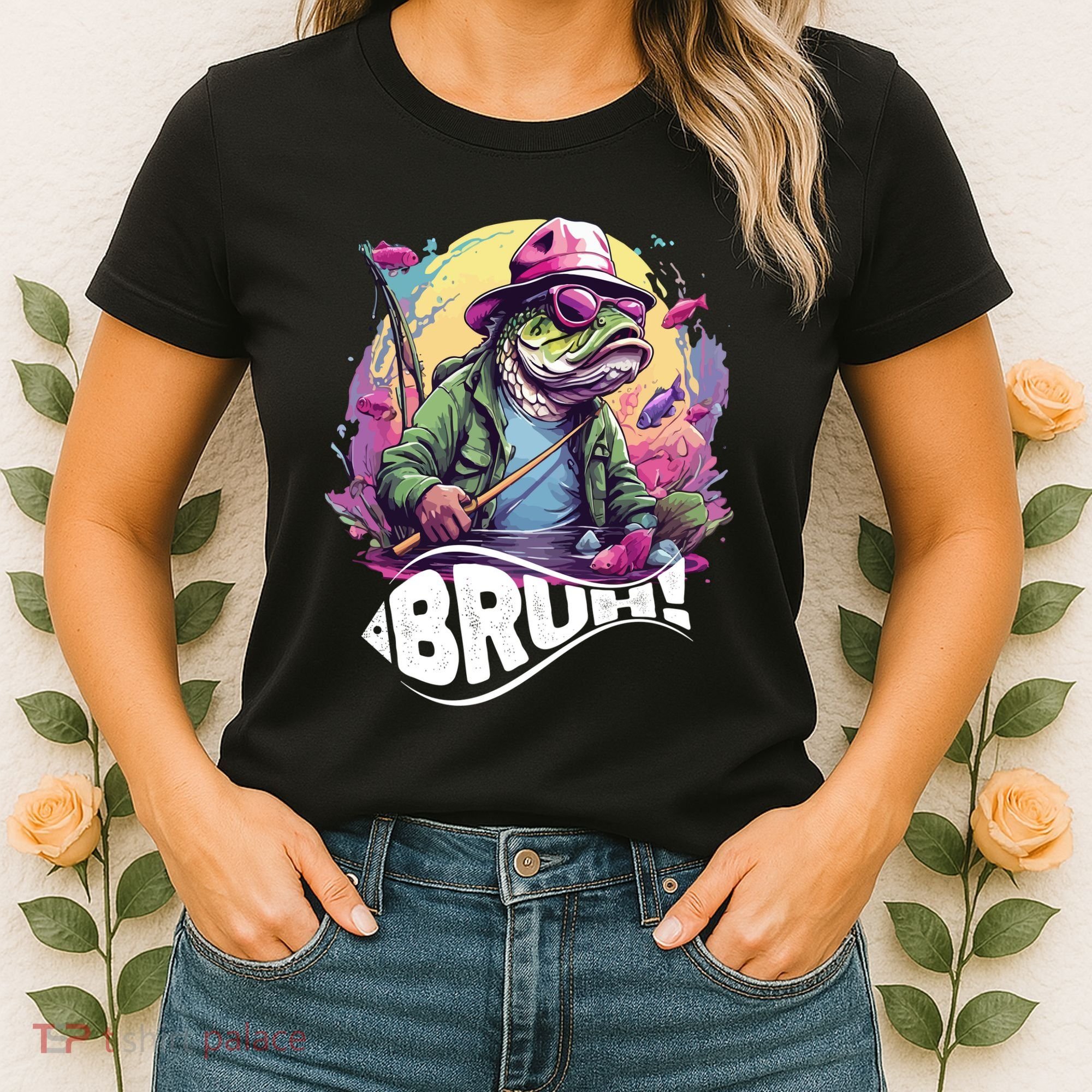 Funny Bass Fishing Bruh Women's T-Shirt