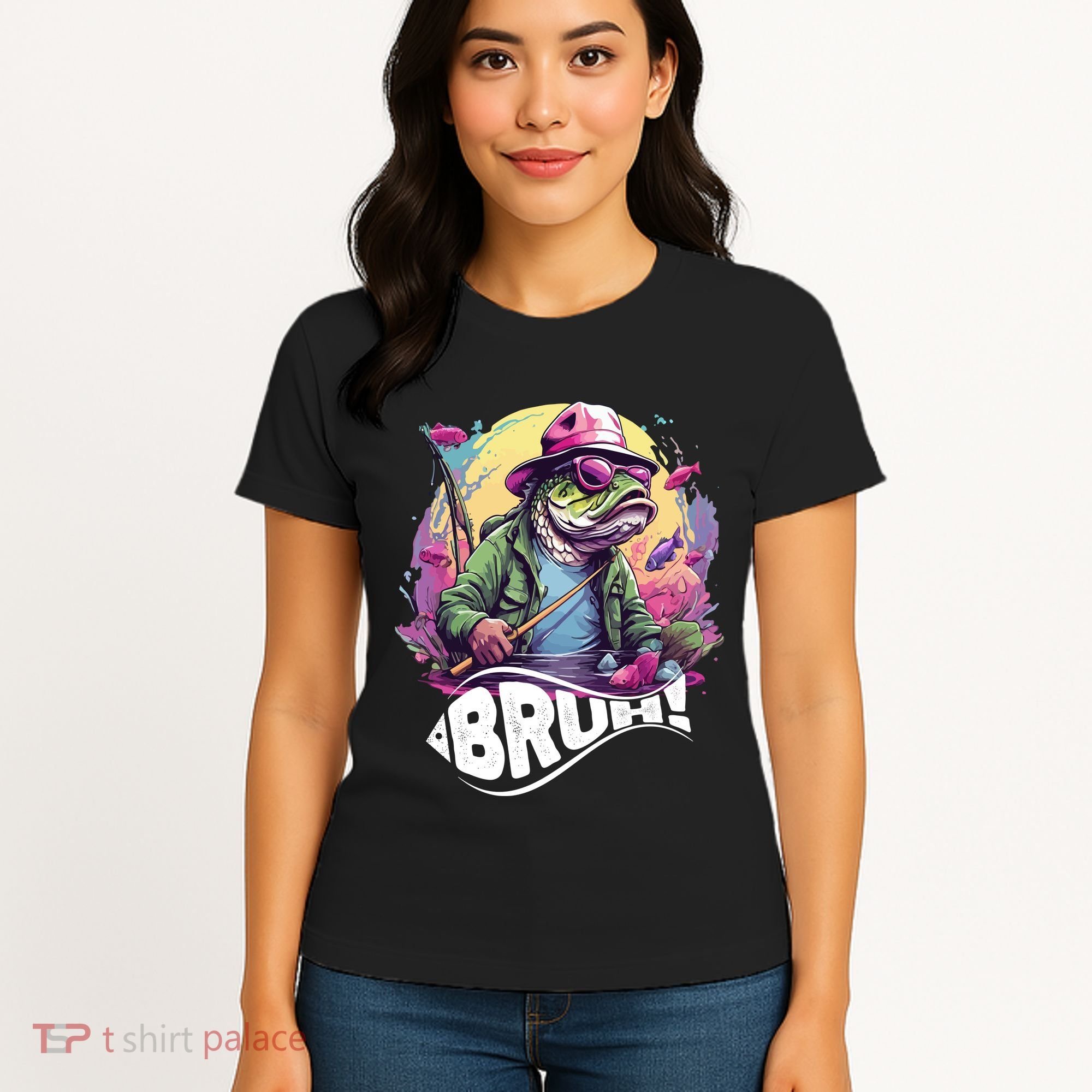 Funny Bass Fishing Bruh Women's T-Shirt