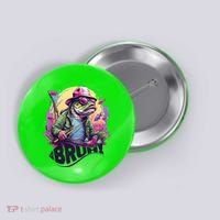 Funny Bass Fishing Bruh Button thumb 0