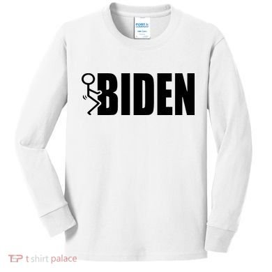 Fuck Biden Kids Long Sleeve Shirt