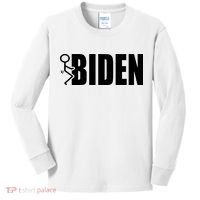 Fuck Biden Kids Long Sleeve Shirt thumb 0