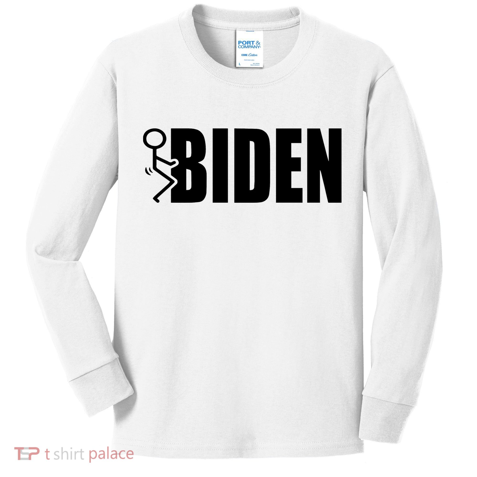 Fuck Biden Kids Long Sleeve Shirt