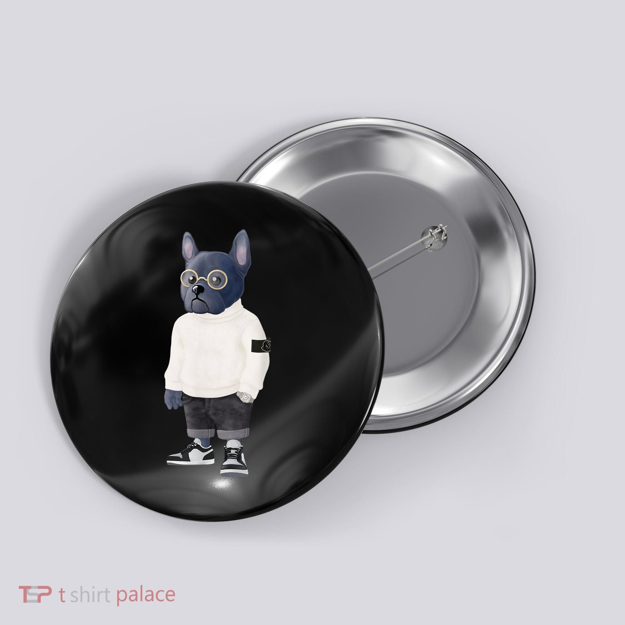 French Bulldog Button