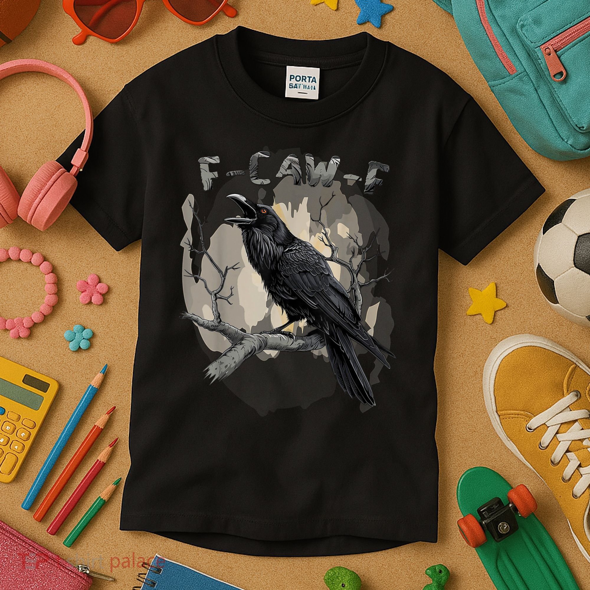 F-Caw-F Bird Kids T-Shirt