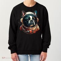 French Bulldog Frenchie Astronaut in the Space Women's Sweatshirt thumb 0
