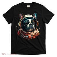 French Bulldog Frenchie Astronaut in the Space T-Shirt thumb 0