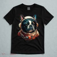 French Bulldog Frenchie Astronaut in the Space T-Shirt thumb 5
