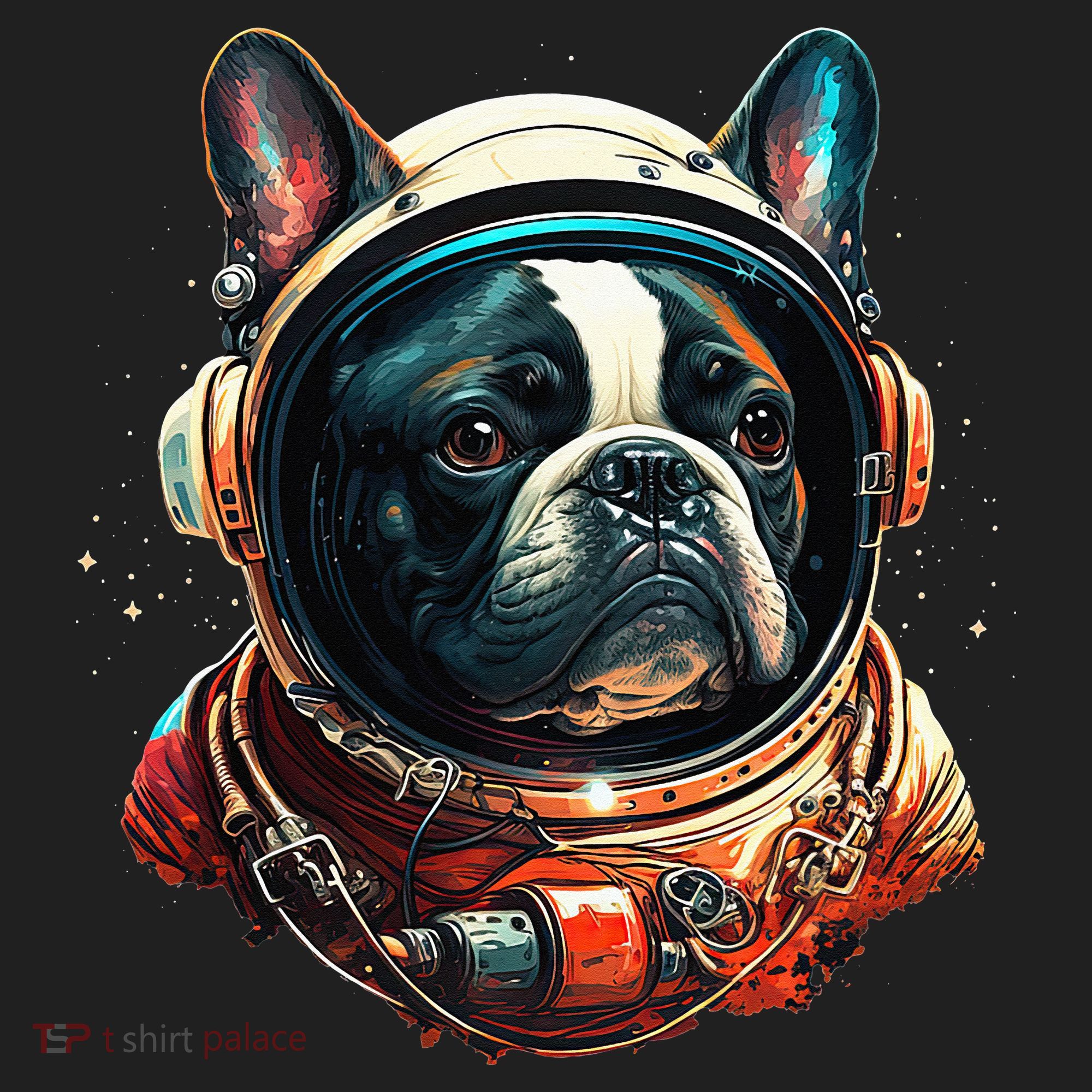 French Bulldog Frenchie Astronaut in the Space Beanie