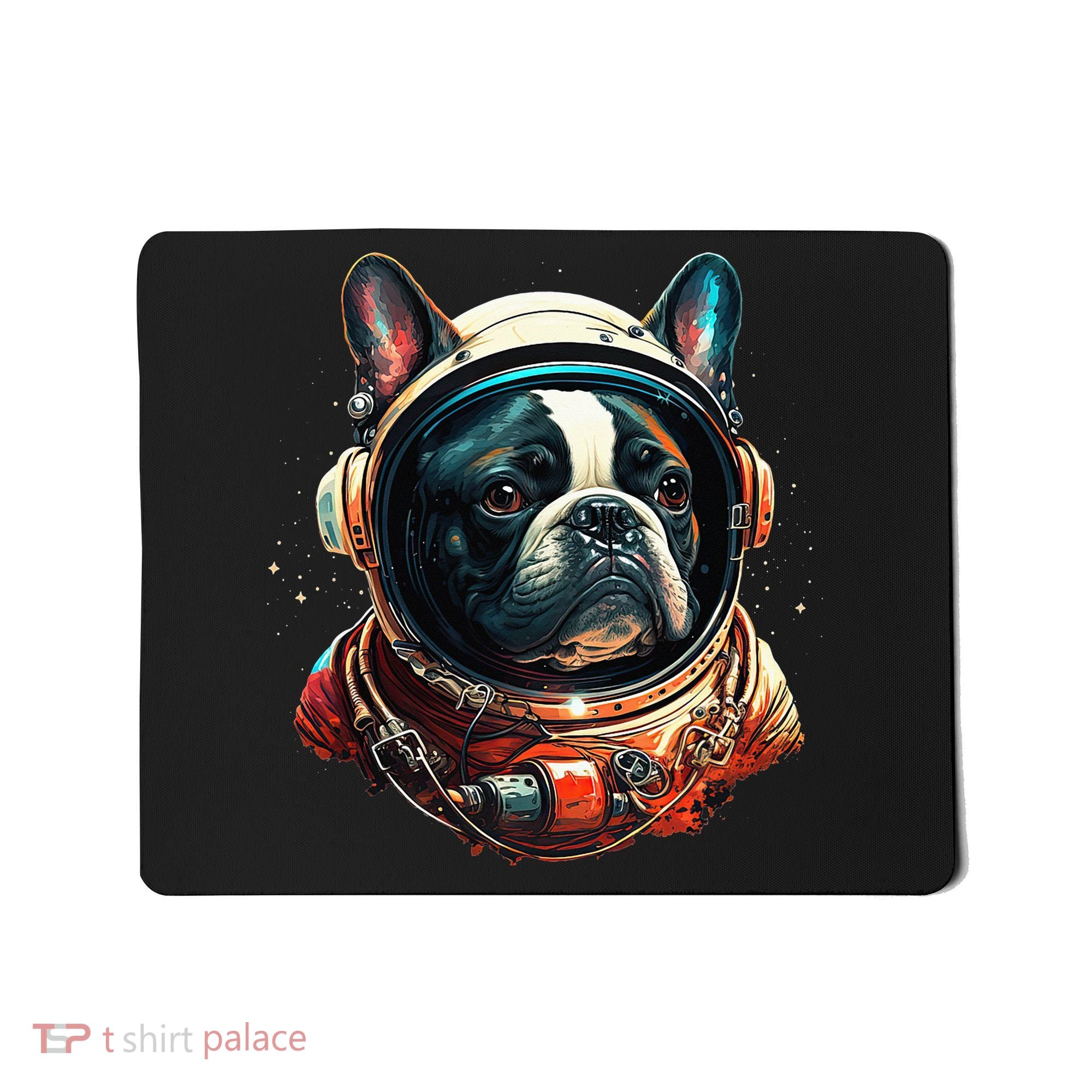 French Bulldog Frenchie Astronaut in the Space Mousepad