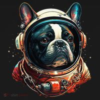 French Bulldog Frenchie Astronaut in the Space Baby Bodysuit thumb 2
